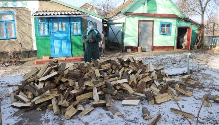 Brennholz für Bedürftige in Moldawien