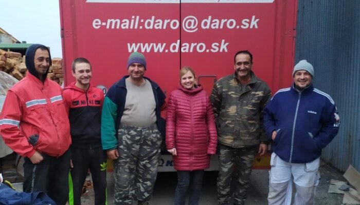 Transport zur Caritas Lucenec in der Slowakei
