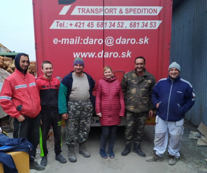 Transport zur Caritas Lucenec in der Slowakei