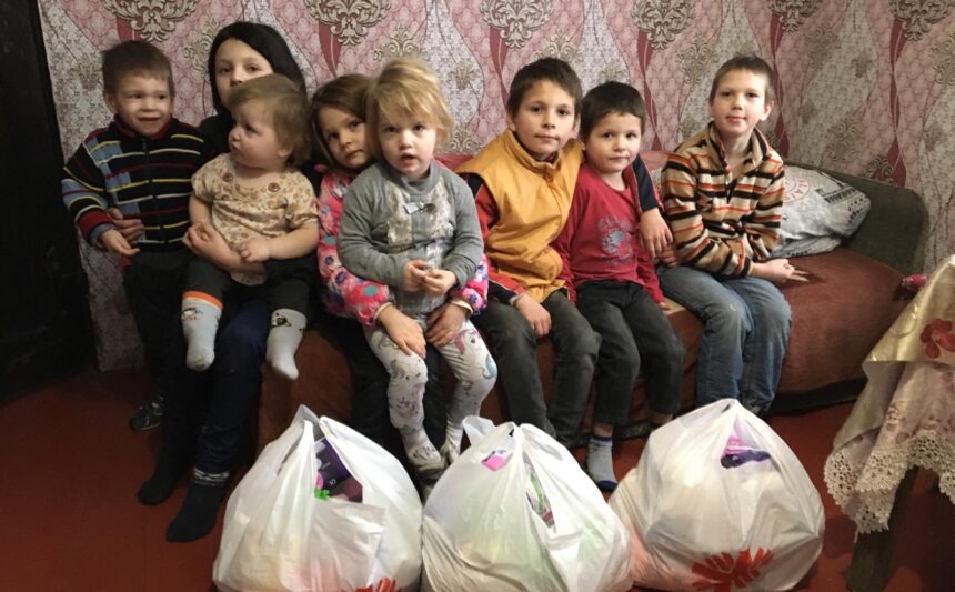 Hilfe für mittellose Menschen in der Ukraine