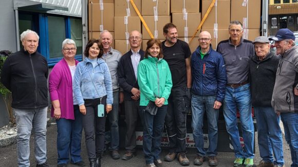 Hilfsgütertransport in die Slowakei